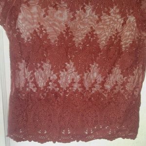 Sheer lace top